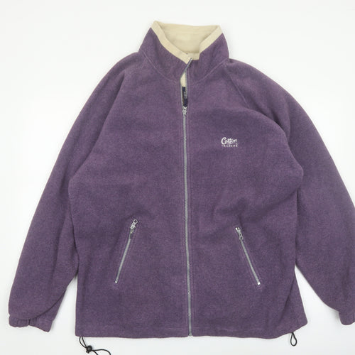 Cotton Traders Mens Purple XL Fleece Full Zip Jacket