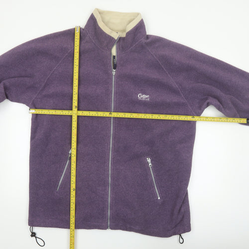 Cotton Traders Mens Purple XL Fleece Full Zip Jacket