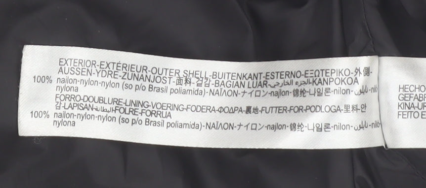 Zara Womens Black Puffer Hooded Waistcoat Size S