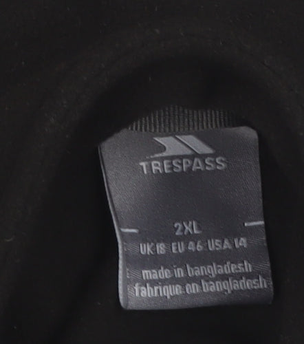 Trespass Men’s Black 2XL Fleece Full Zip Outdoor Jacket
