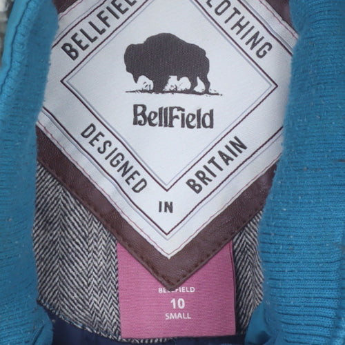 Bellfield Womens Blue Fur Hooded Parka Jacket Size 10