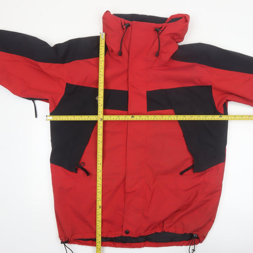 Mountain Hardwear Men’s Red Black Hooded Parka Jacket Size M