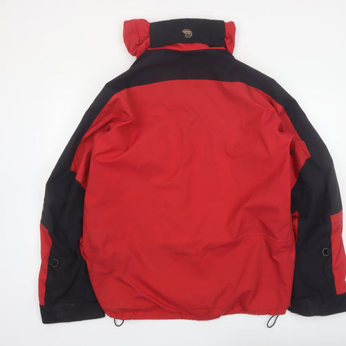 Mountain Hardwear Men’s Red Black Hooded Parka Jacket Size M