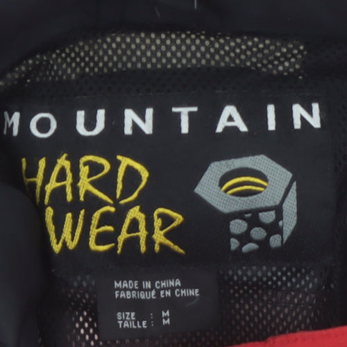 Mountain Hardwear Men’s Red Black Hooded Parka Jacket Size M