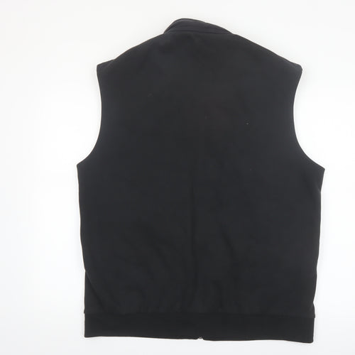 Next Men’s Black XL Quilted Bodywarmer Waistcoat Casual Zip Pockets