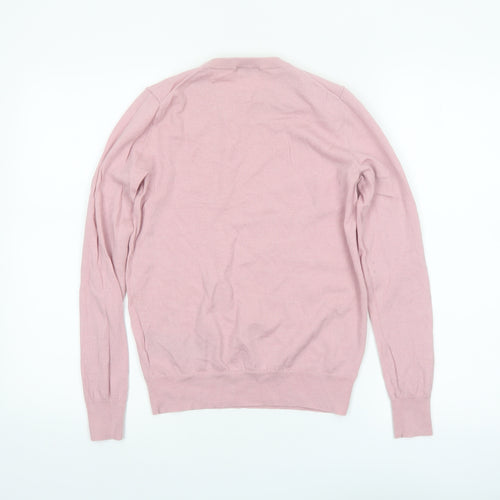 UNIQLO Women's Pink Wool Crew Neck Pullover Jumper M
