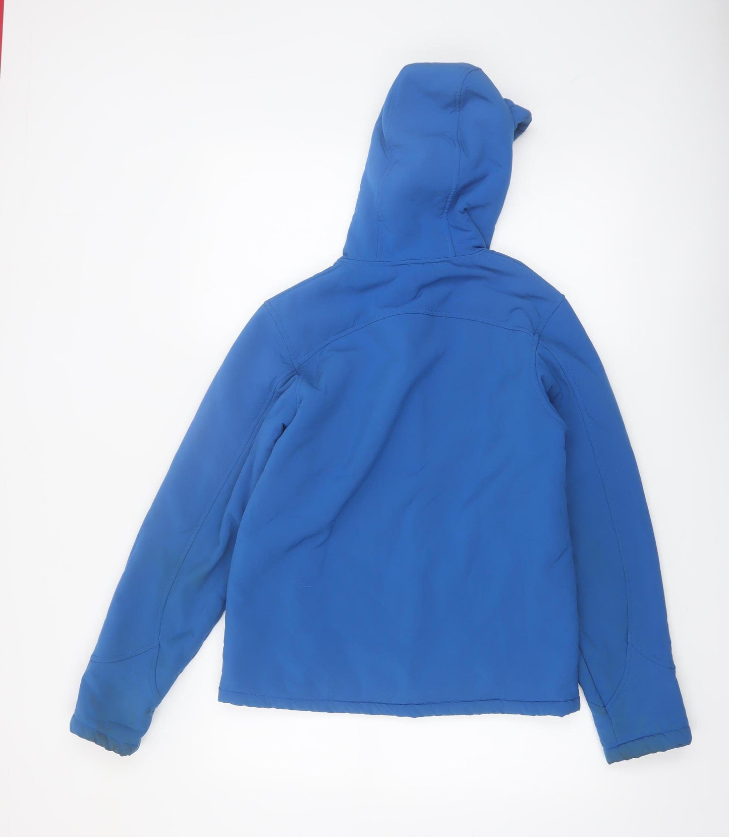 Mountain Warehouse Boys Blue Hooded Softshell Jacket Age 13 Years Water Resistant