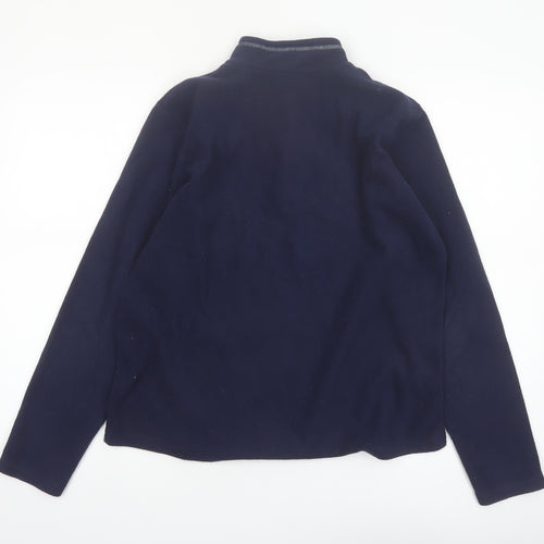 Quechua Boys Blue Fleece 1/4 Zip Pullover Sweatshirt 14-15 Years