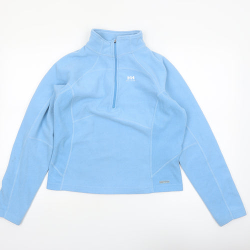 Helly Hansen Women Blue Fleece Pullover Sweatshirt XL 1/2 Zip