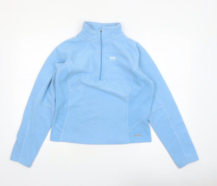 Helly Hansen Women Blue Fleece Pullover Sweatshirt XL 1/2 Zip