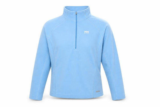 Front view of Helly Hansen Women Blue Fleece Pullover Sweatshirt XL 1/2 Zip