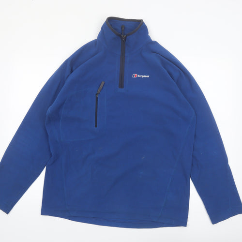 Berghaus Men's Blue Fleece Pullover Sweatshirt L Outdoor