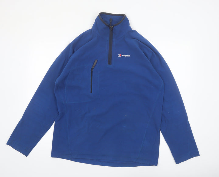 Berghaus Men's Blue Fleece Pullover Sweatshirt L Outdoor