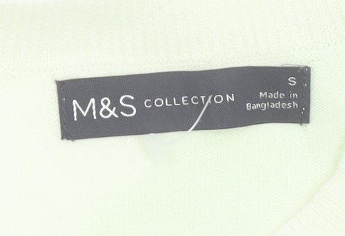 Marks and Spencer Women's Multicoloured Striped Cotton Knit Jumper Size S