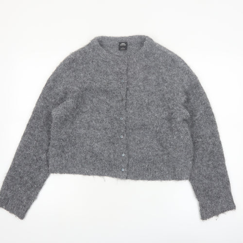 Urban Outfitters Womens Grey Chunky Knit Cardigan Size S