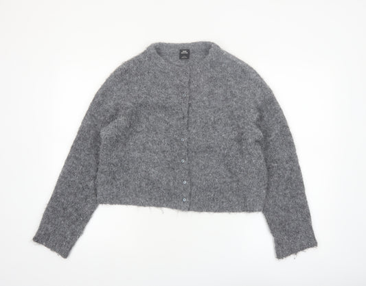 Urban Outfitters Womens Grey Chunky Knit Cardigan Size S