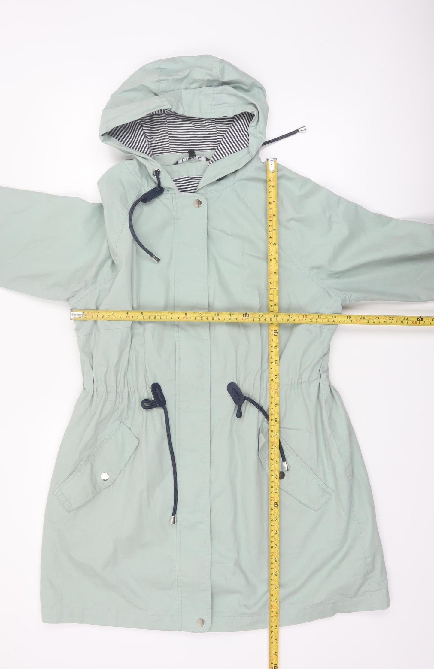 Bonmarché Women’s Green Hooded Cotton Parka Coat Size 16
