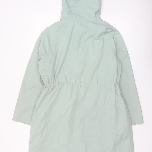 Bonmarché Women’s Green Hooded Cotton Parka Coat Size 16