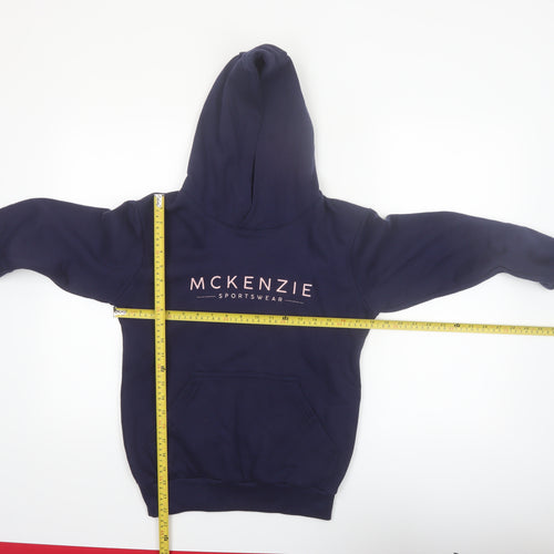 McKenzie Boys Navy Pullover Hoodie 12-13 Years Cotton Blend Sportswear