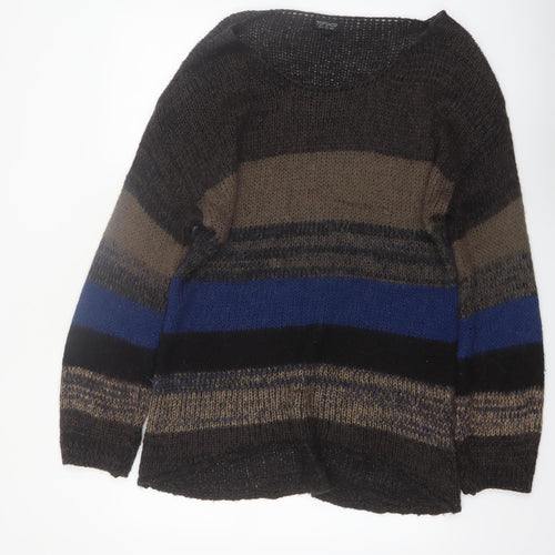 Topshop Women’s Multicoloured Striped Knit Pullover Jumper Size 10