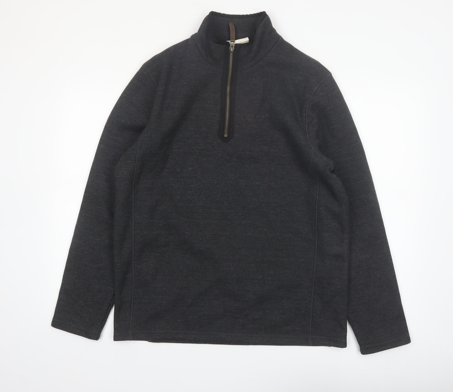 Mountain Warehouse Men's Grey 1/2 Zip Fleece Sweatshirt M