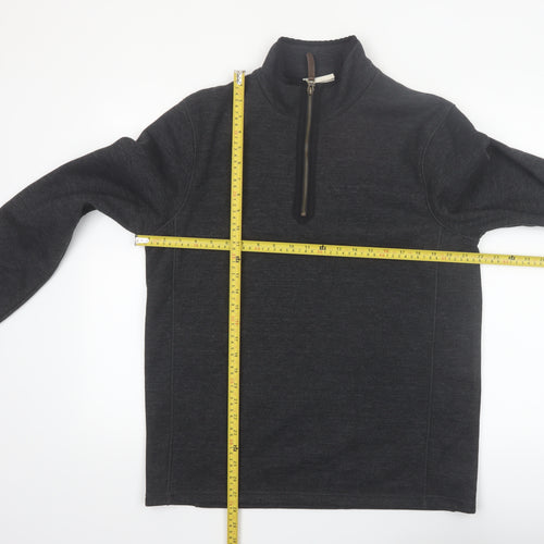 Mountain Warehouse Men's Grey 1/2 Zip Fleece Sweatshirt M