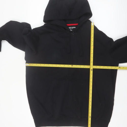 U.S. Polo Assn. Men's Black Full Zip Hoodie Size L Regular Fit