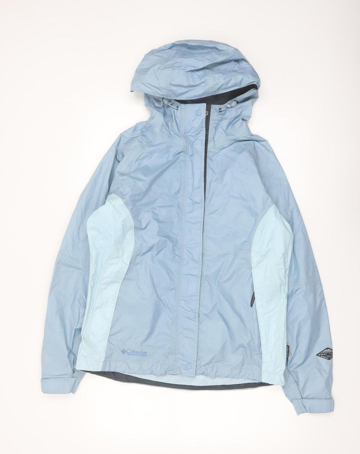 Columbia Women's Blue Waterproof Hooded Rain Jacket M
