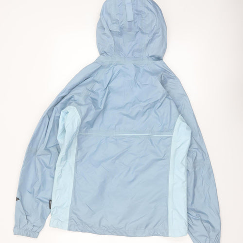 Columbia Women's Blue Waterproof Hooded Rain Jacket M