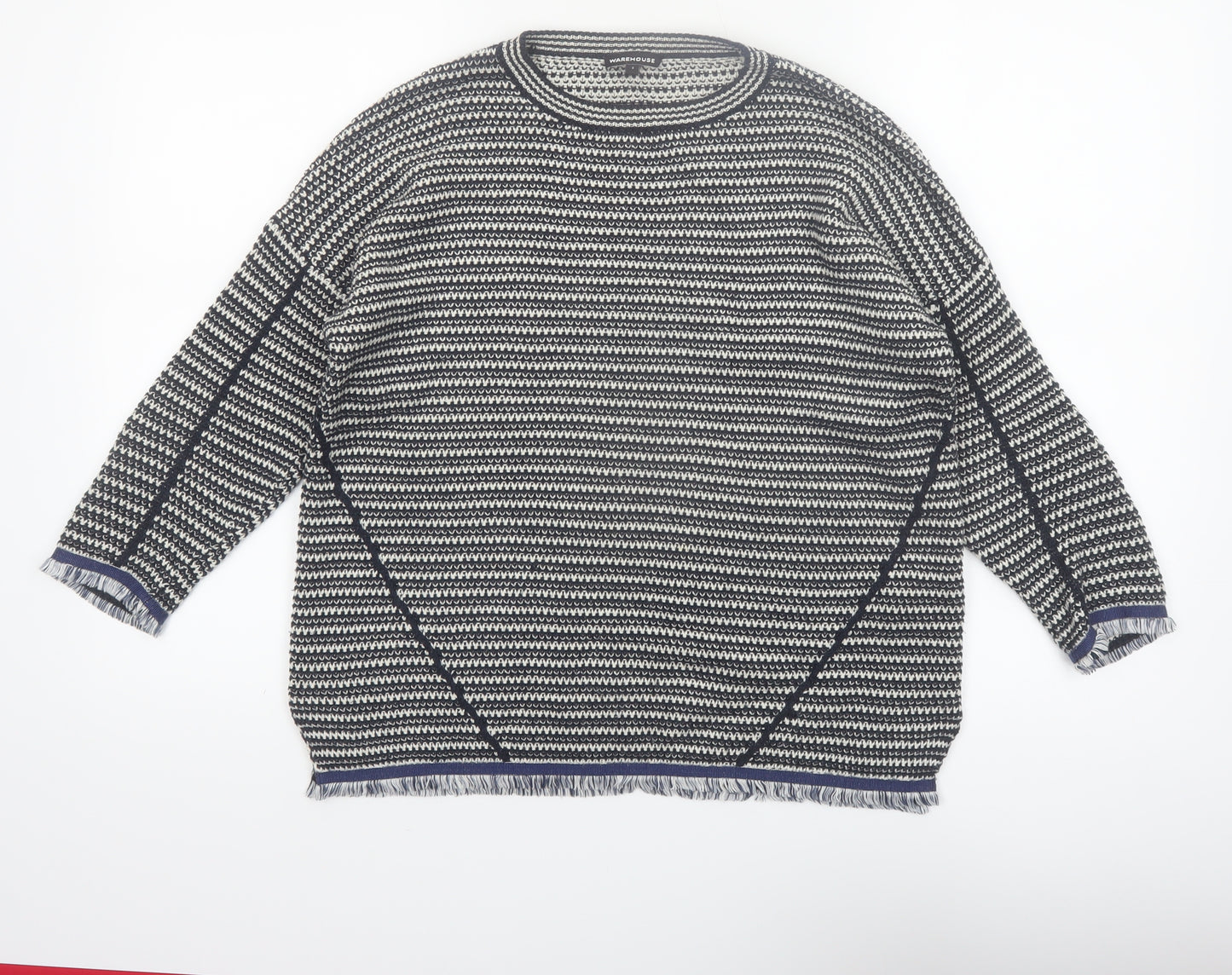 Warehouse Women’s Multicoloured Chunky Knit Jumper Size S Relaxed Fit