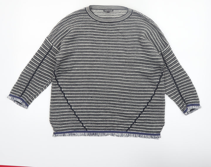 Warehouse Women’s Multicoloured Chunky Knit Jumper Size S Relaxed Fit