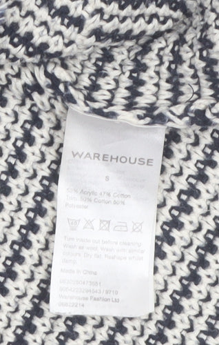 Warehouse Women’s Multicoloured Chunky Knit Jumper Size S Relaxed Fit