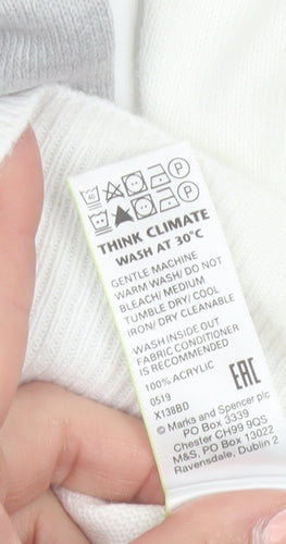 Marks and Spencer Women’s Multicoloured Roll Neck Jumper Size 10