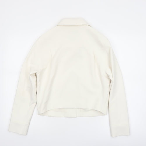 Marks and Spencer Women's Ivory Cropped Jacket Size 6 Classic Style