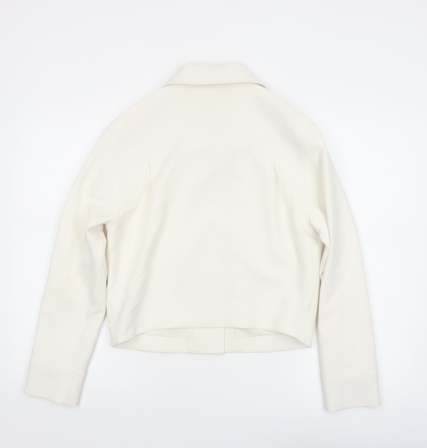 Marks and Spencer Women's Ivory Cropped Jacket Size 6 Classic Style
