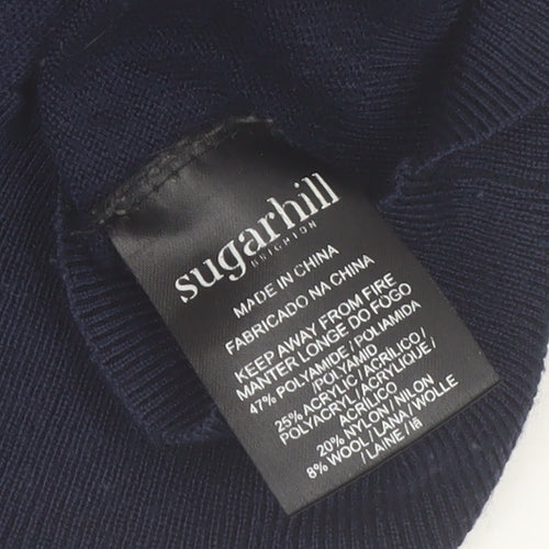 Sugarhill Brighton Women Grey Colour Block Pullover Jumper Size 10
