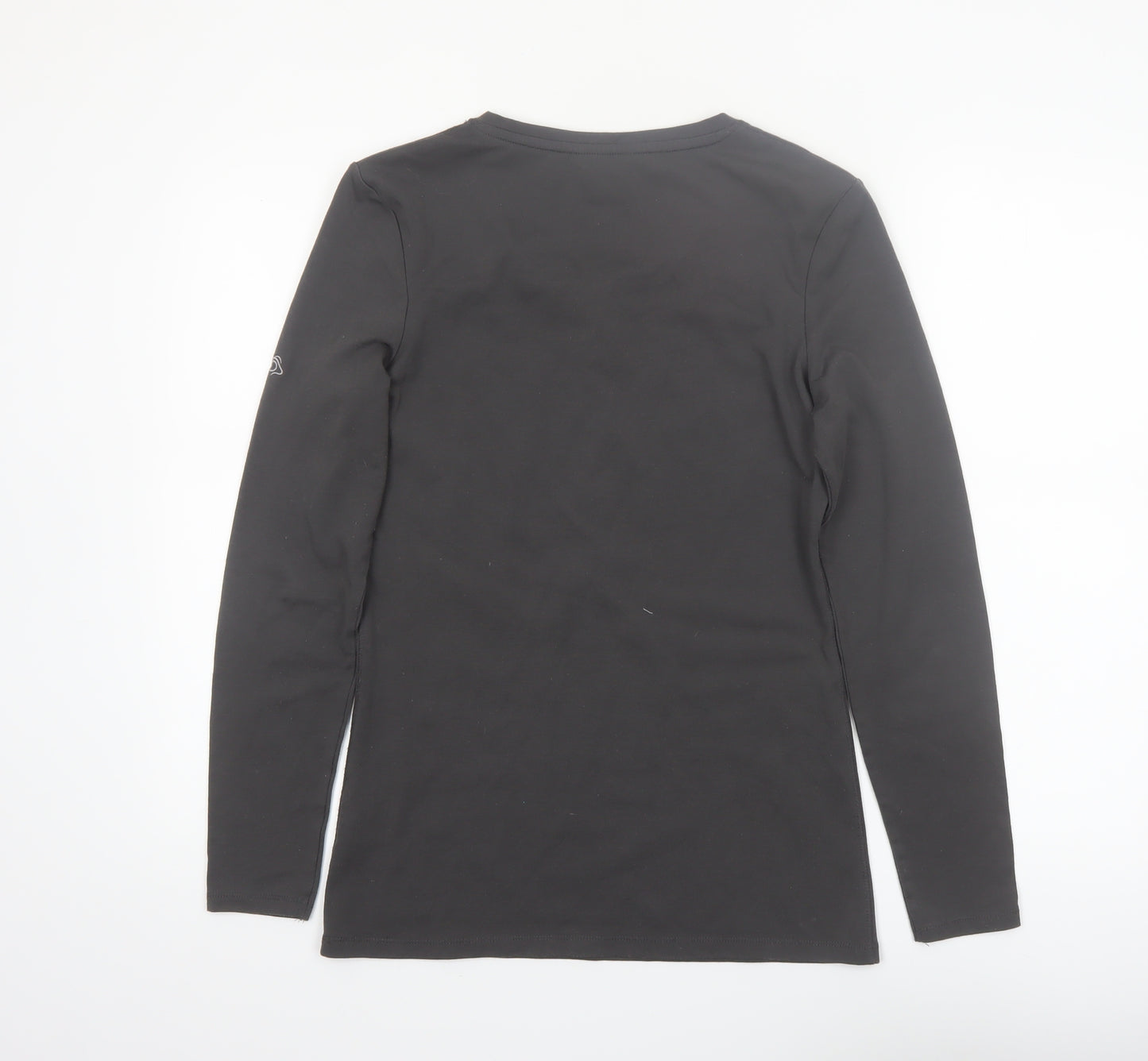 Craghoppers Womens Black Long Sleeve Button-Up Top UK 12