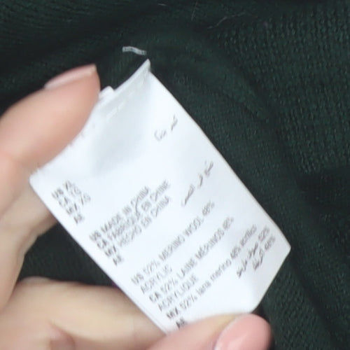 Club Room Men's Green Lambswool V-Neck Jumper XL Classic Fit