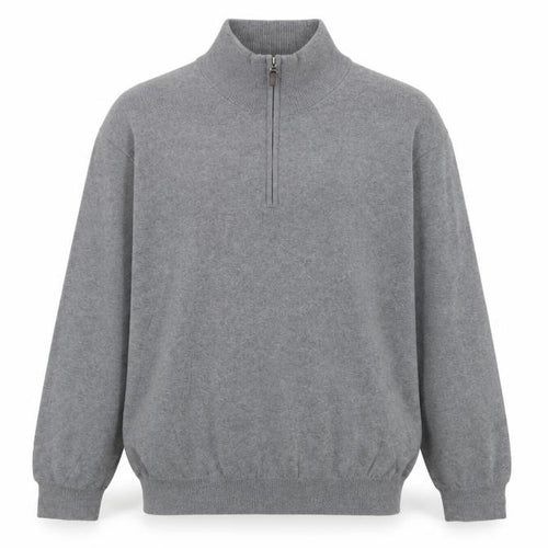 Jos. A. Bank Men’s Grey Merino Wool 1/4 Zip Jumper Size L