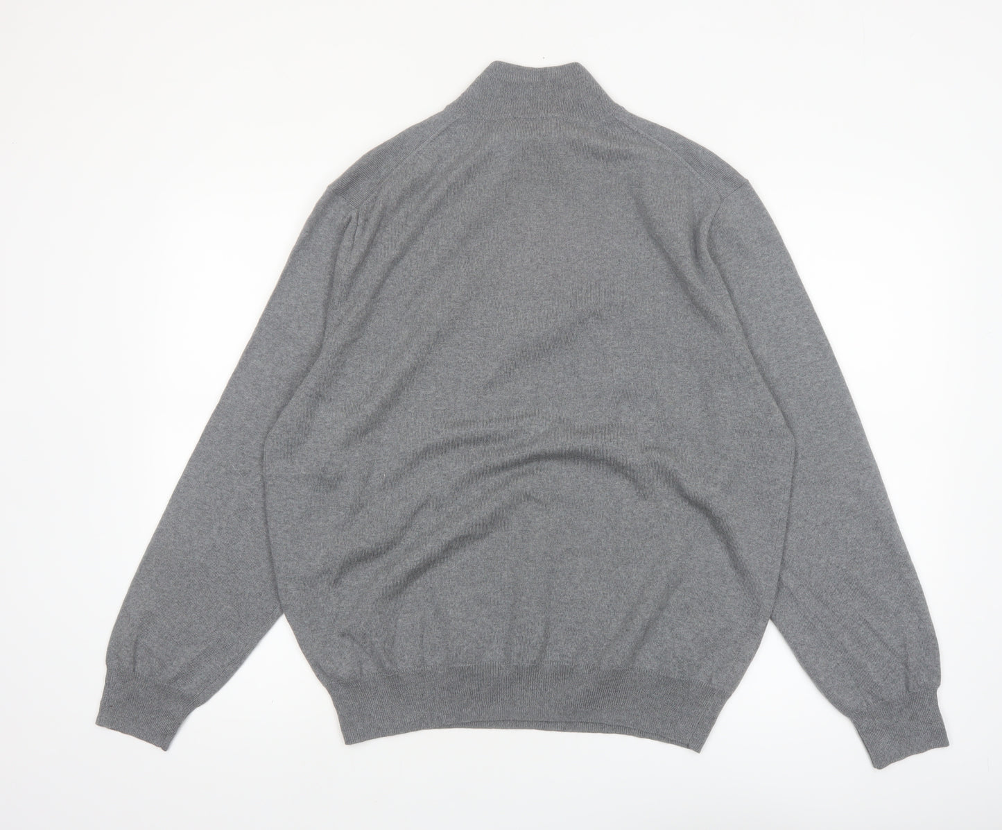 Jos. A. Bank Men’s Grey Merino Wool 1/4 Zip Jumper Size L