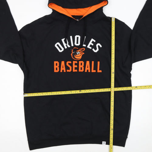 Fanatics Men’s Black XL Pullover Hoodie Orioles Baseball Sportswear