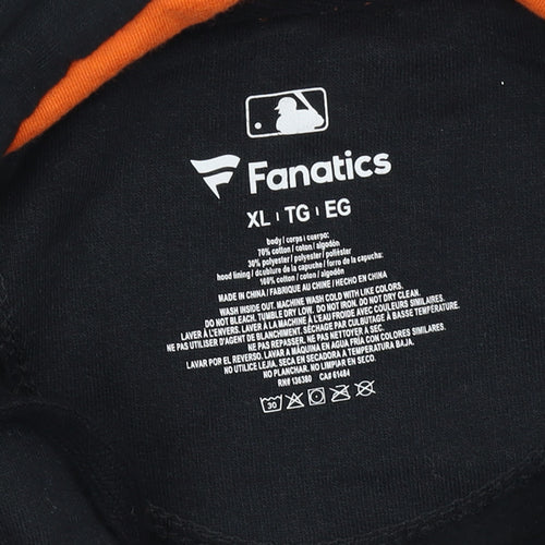 Fanatics Men’s Black XL Pullover Hoodie Orioles Baseball Sportswear