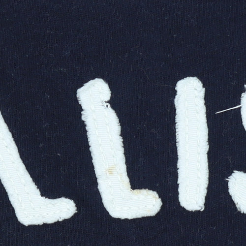 Hollister Men's Navy Surfing Series T-Shirt L Embroidered Cotton
