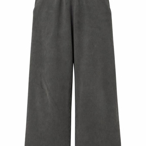 Weekday Women’s Grey Wide-Leg Sweatpants XS Elastic Waist Fleece