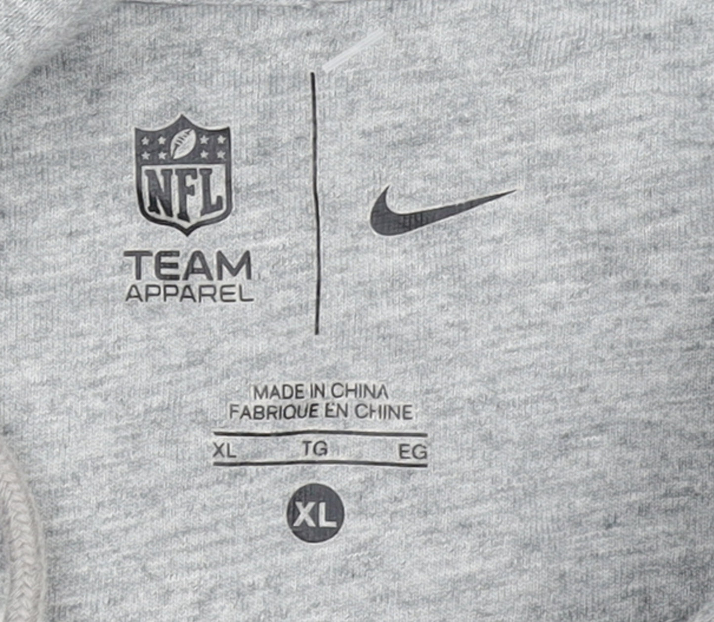 Nike NFL Team Apparel Men's Grey XL Pullover Hoodie We Are 12