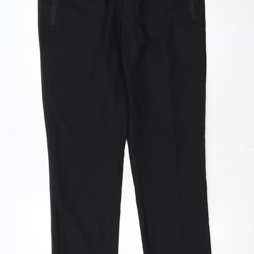 Dobell Men's Black Skinny Fit Dress Trousers Size 32R