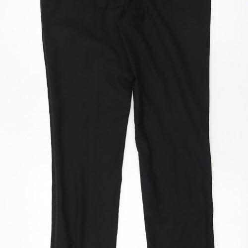 Dobell Men's Black Skinny Fit Dress Trousers Size 32R