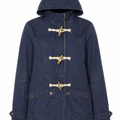 SoulCal & Co Women's Blue Cotton Hooded Duffle Coat Size 6