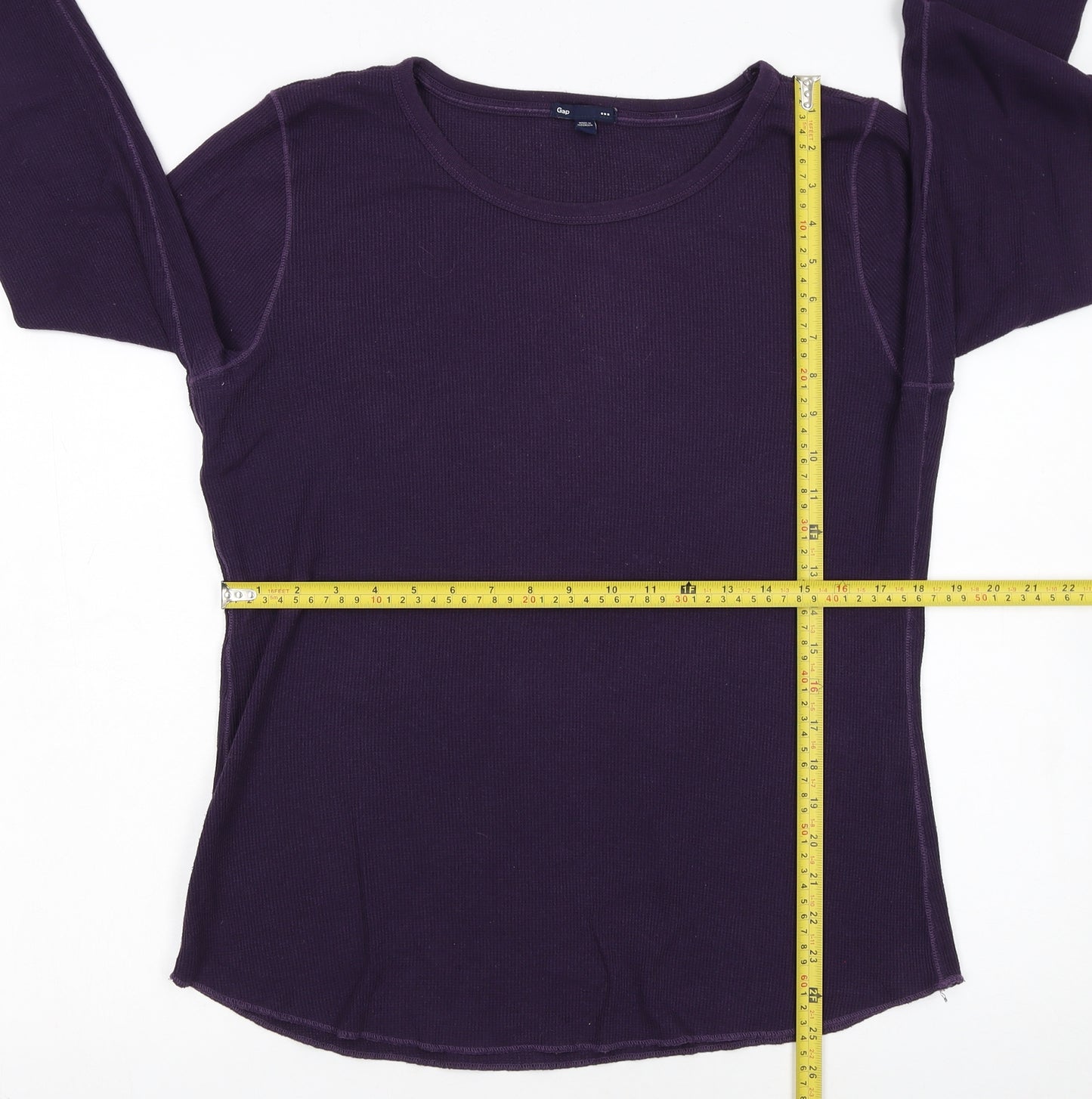 Gap Women’s Purple Long Sleeve Basic Cotton T-Shirt XL