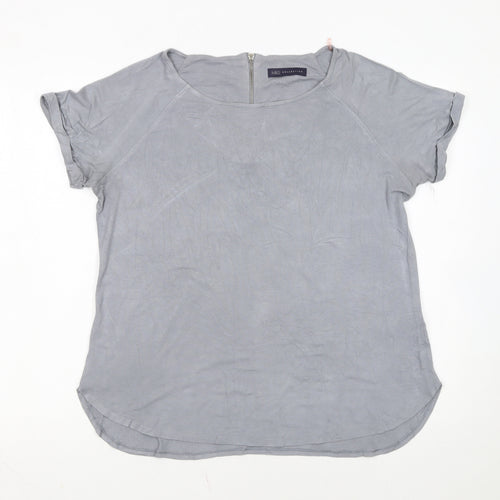Marks and Spencer Women’s Grey Short Sleeve Jersey T-Shirt Size 14